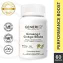 GENERIQ Ginseng + Ginkgo Biloba, 1000mg