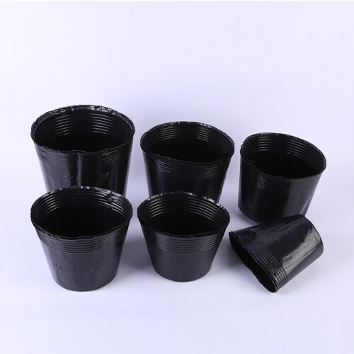 FAMILIFE 50pcs Black Nursery Pot