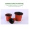 Plastic Flower Seedlings Nursery Supplies Planter Pot